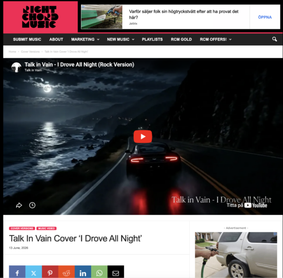 Talk in Vain review from Right Chord Music